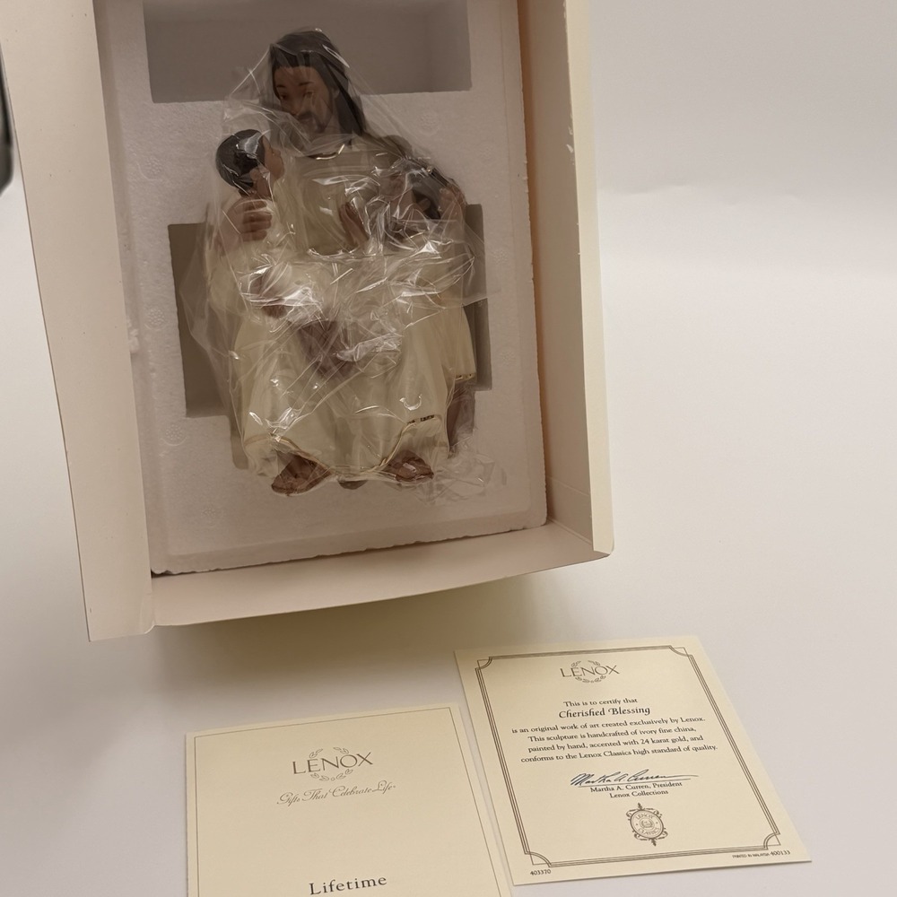 Lenox Cherished Blessings Jesus African America 1989 Retired Lmtd Ed Figurine - Picture 9 of 11
